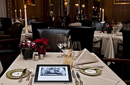 ipad in restaurant