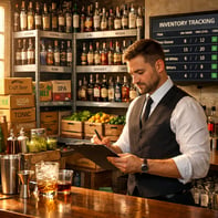 Bar Inventory Management System with Bartender and Sunlight