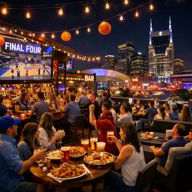 Nashville Sports Bar Final Four Game Day Atmosphere